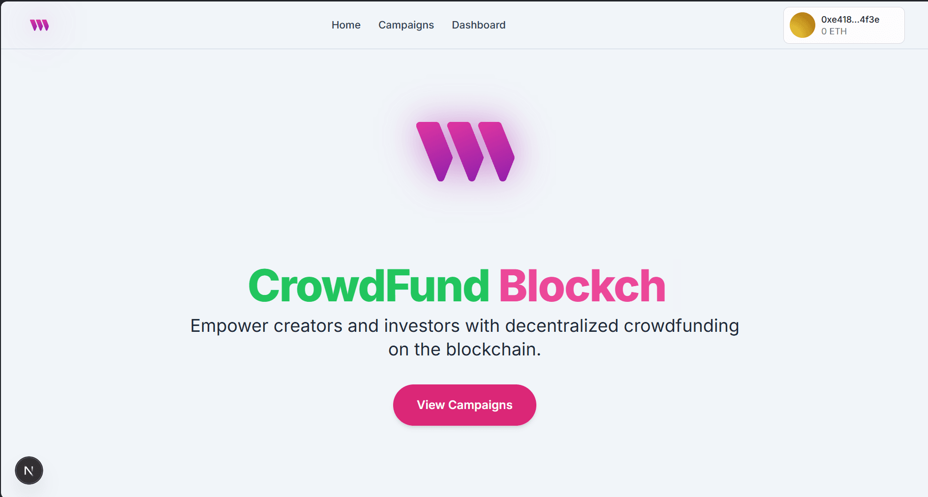 CrowdFunding Web3 Application